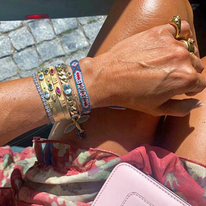 Pulseira Barbela C/3 Topázios