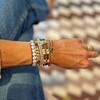Pulseira Couro Estrela em uso